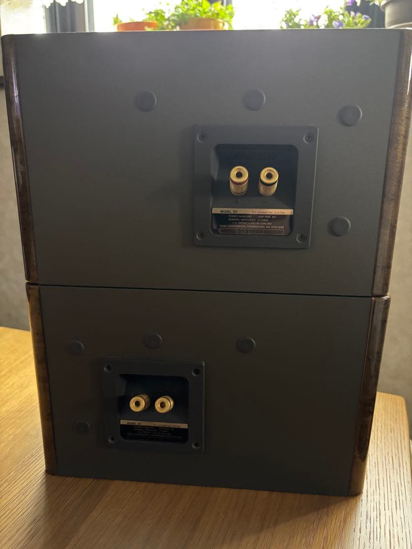 美品！Bose スピーカーMODEL121ケーブル付き シリアル連番 木目綺麗！