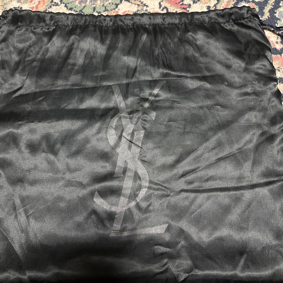 サンローラン　YSL 黒 レザークラッチバッグ