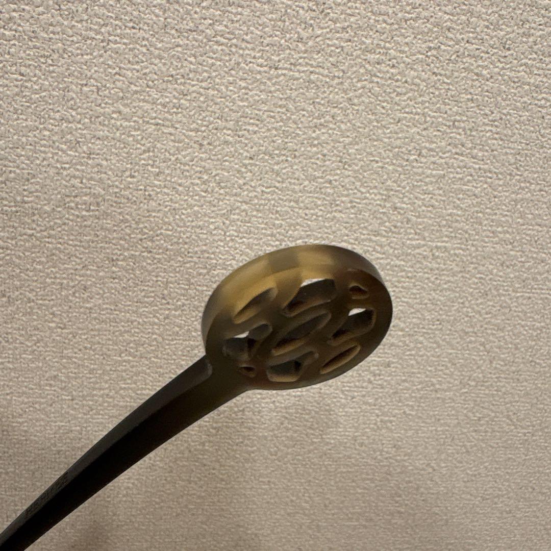 エルメス　ヘアアクセサリー　かんざし　正規店購入　バッファロー