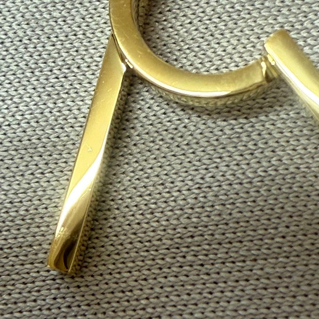 AHKAH スプリングピアス 片耳のみ K18 YG