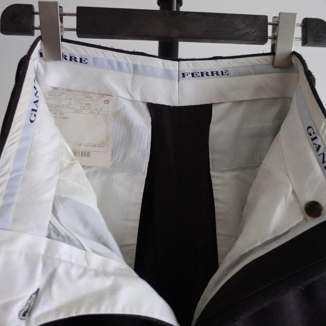 1980s GIANFRANCO FERRE ヘビーウエイト　ワイドトラウザーズ