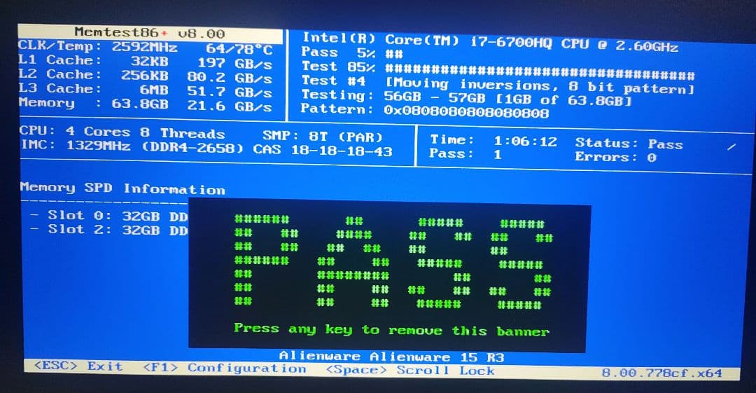 【64GB】G.SKILL DDR4-2666 32GB 2枚 計64GB