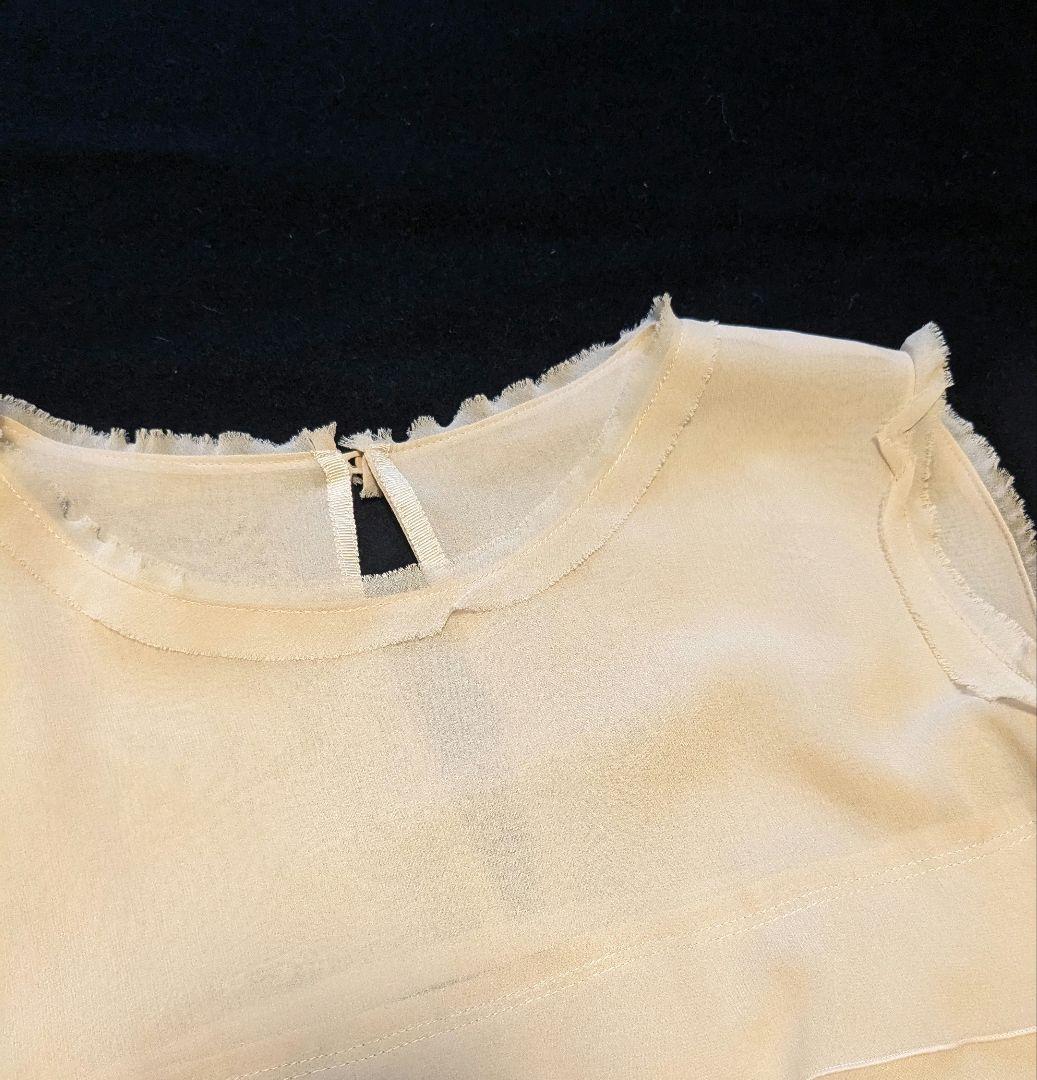 フォクシー　ワンピース　シルク　フリル　ティアード　FOXEY Gatsby