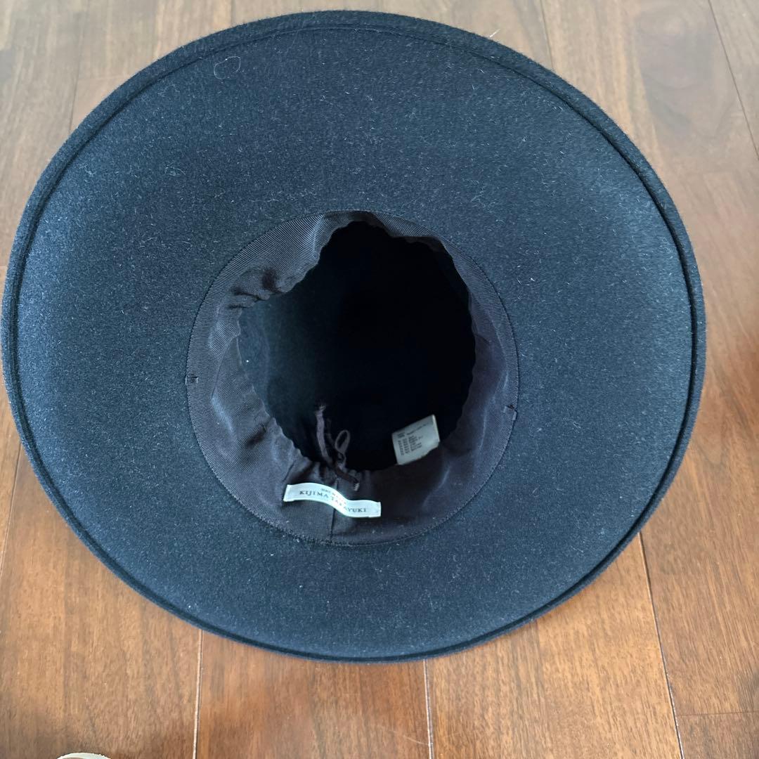 キジマタカユキ　ラビットヘアフェルト　ハット　つば広ハット　高級ハット
