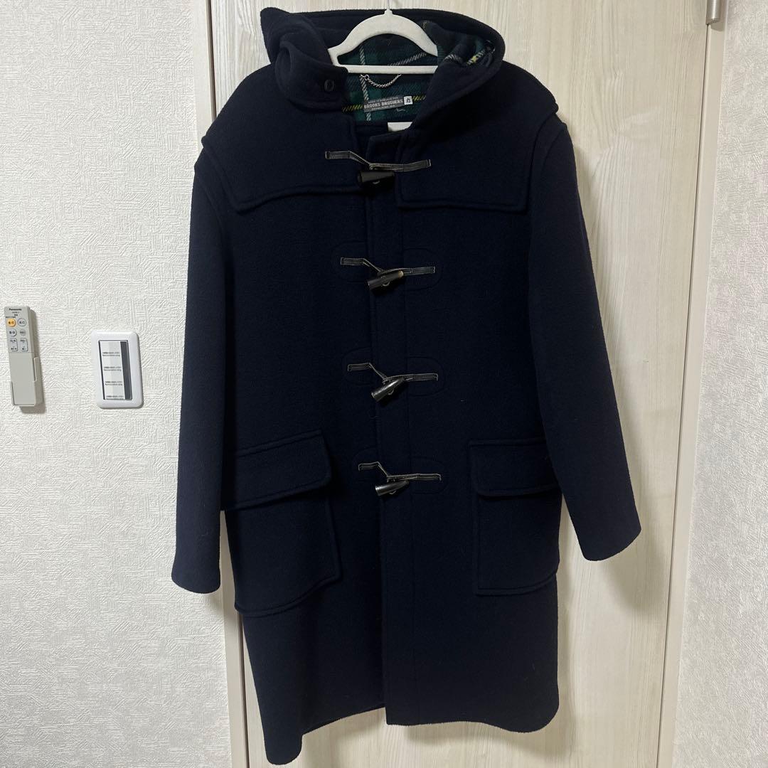 ブルックスブラザーズ ネイビー ダッフルコート フード付き