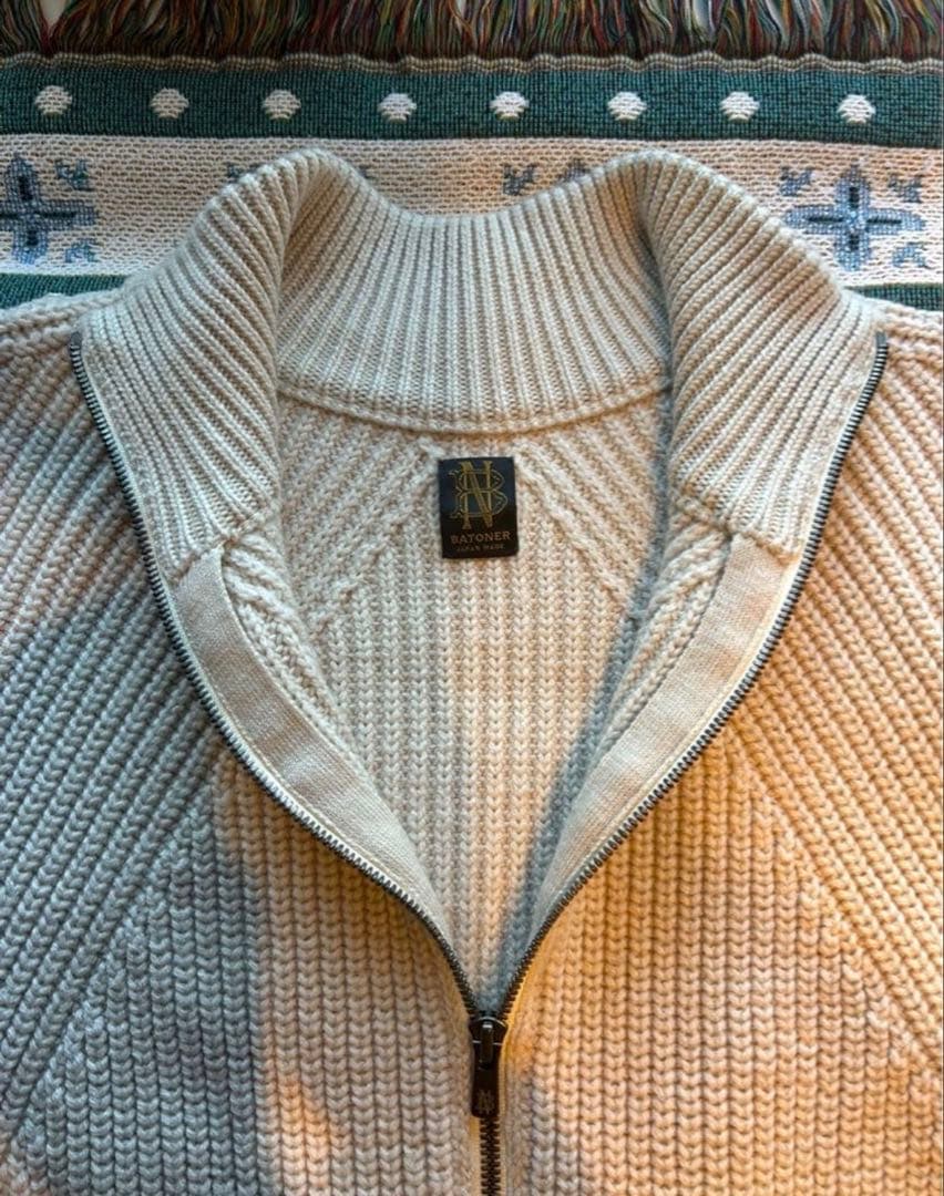 上杉柊平着用　BATONER ドライバーズニット カーディガン　サイズ2