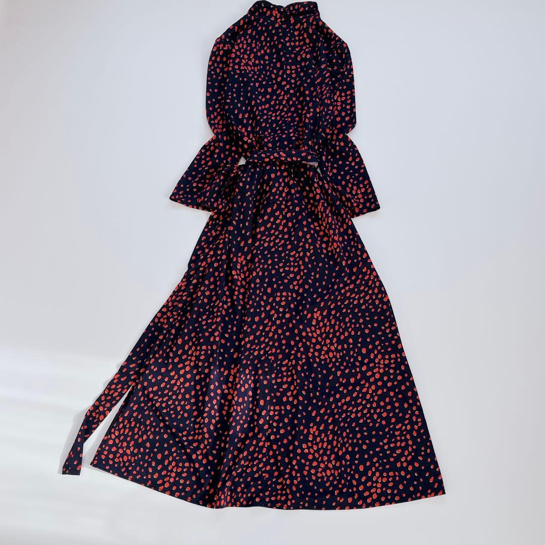 美品✨CORCOVADO ハイネック　ロングワンピース　ドレス