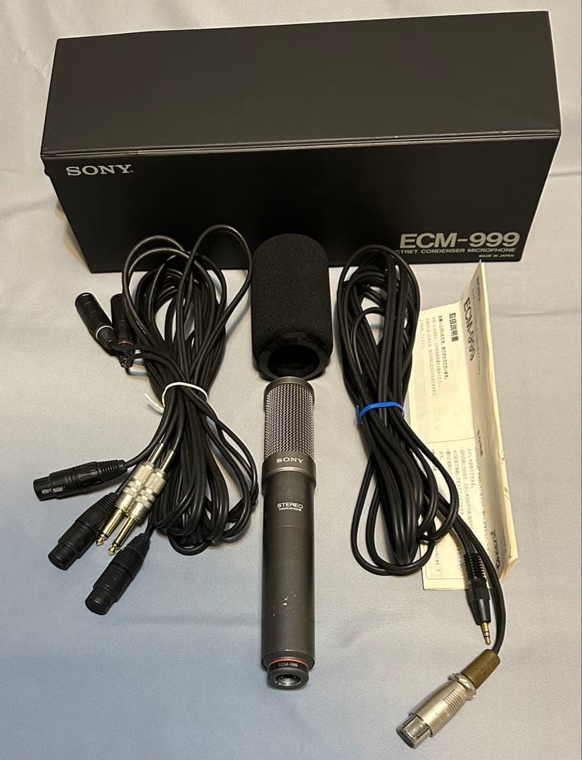 SONY ECM-999（高級バックエレクトレット・ステレオマイク／動作品）