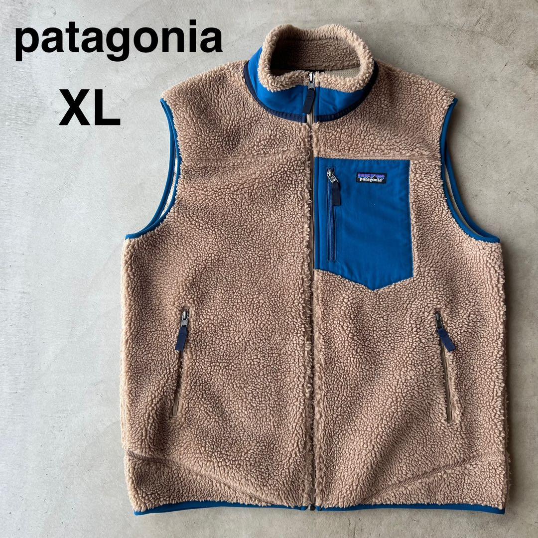 【patagonia】パタゴニア　XL　レトロX　フリースベスト　モジャブカーキ