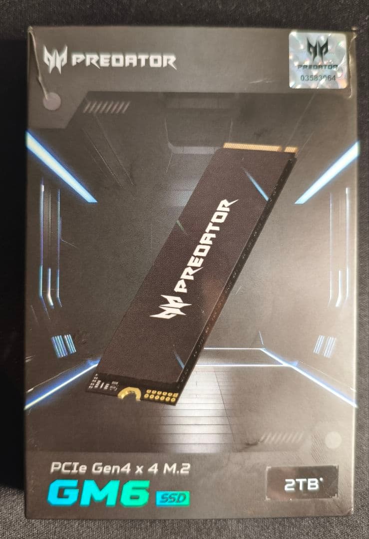 内蔵型SSD m.2SSD PREDATOR GM6 2TB