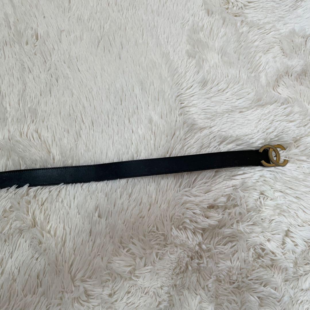 希少 シャネル ココマーク ベルト ゴールド 65 レディース