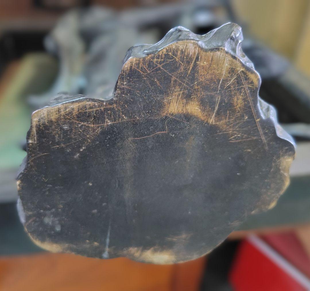 古銅 無垢 高岡 唐金 在銘 芳山作 弁財天 仏像 古美術 銅製 銅像