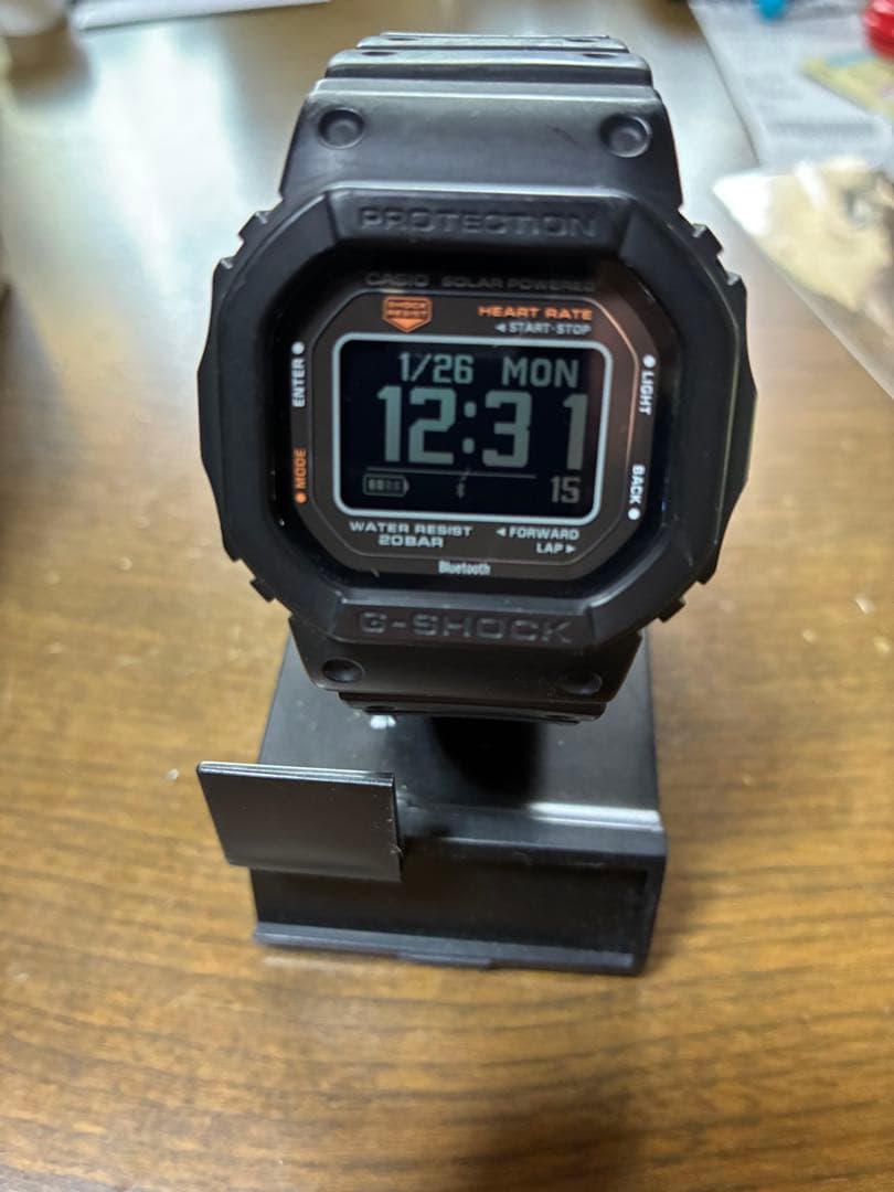 カシオG-SHOCK DW-H5600-1JR心拍数測定・スマートフォンリンク