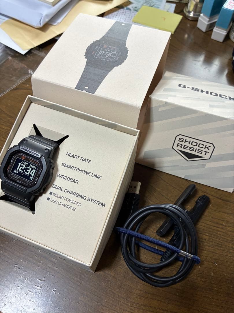 カシオG-SHOCK DW-H5600-1JR心拍数測定・スマートフォンリンク