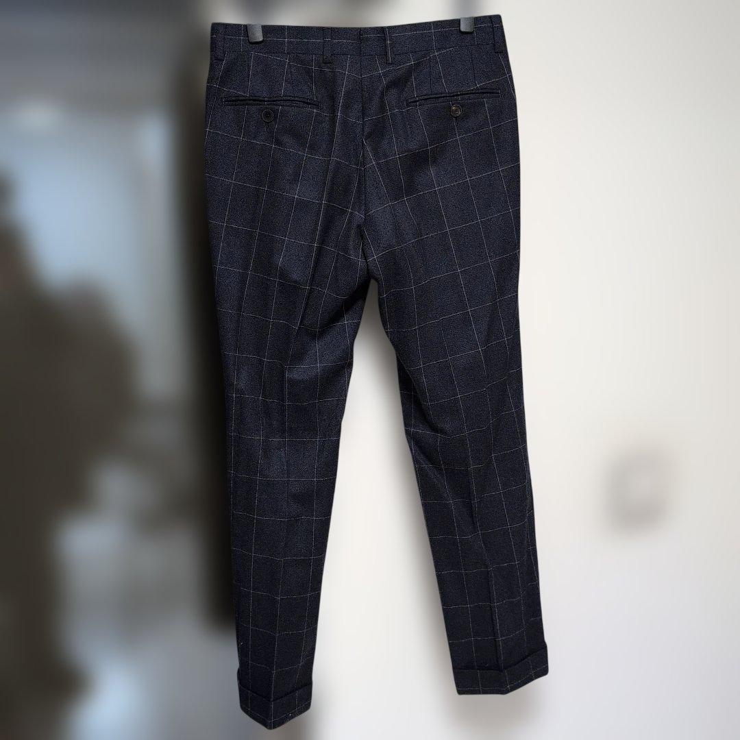 最終価格！ボリオリ HAMPTON スーツセットアップ 44 ネイビー チェック