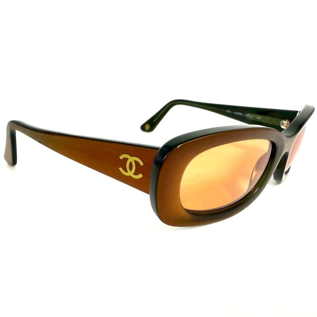 シャネル ココマーク レクタングル サングラス 5011 ブラウン