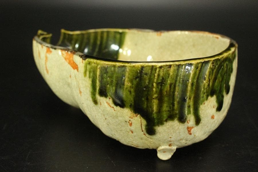 織部焼 瓢箪型器 深皿 大小七客 和食器 向付(メ1594)