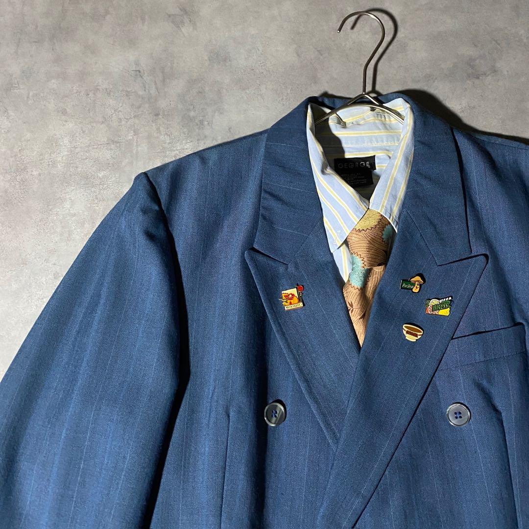 90s vintage レトロセットアップ スーツ ピンズ No.202成人式