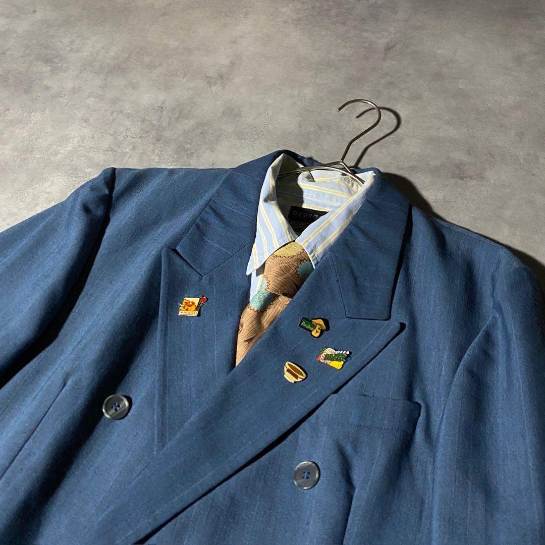 90s vintage レトロセットアップ スーツ ピンズ No.202成人式