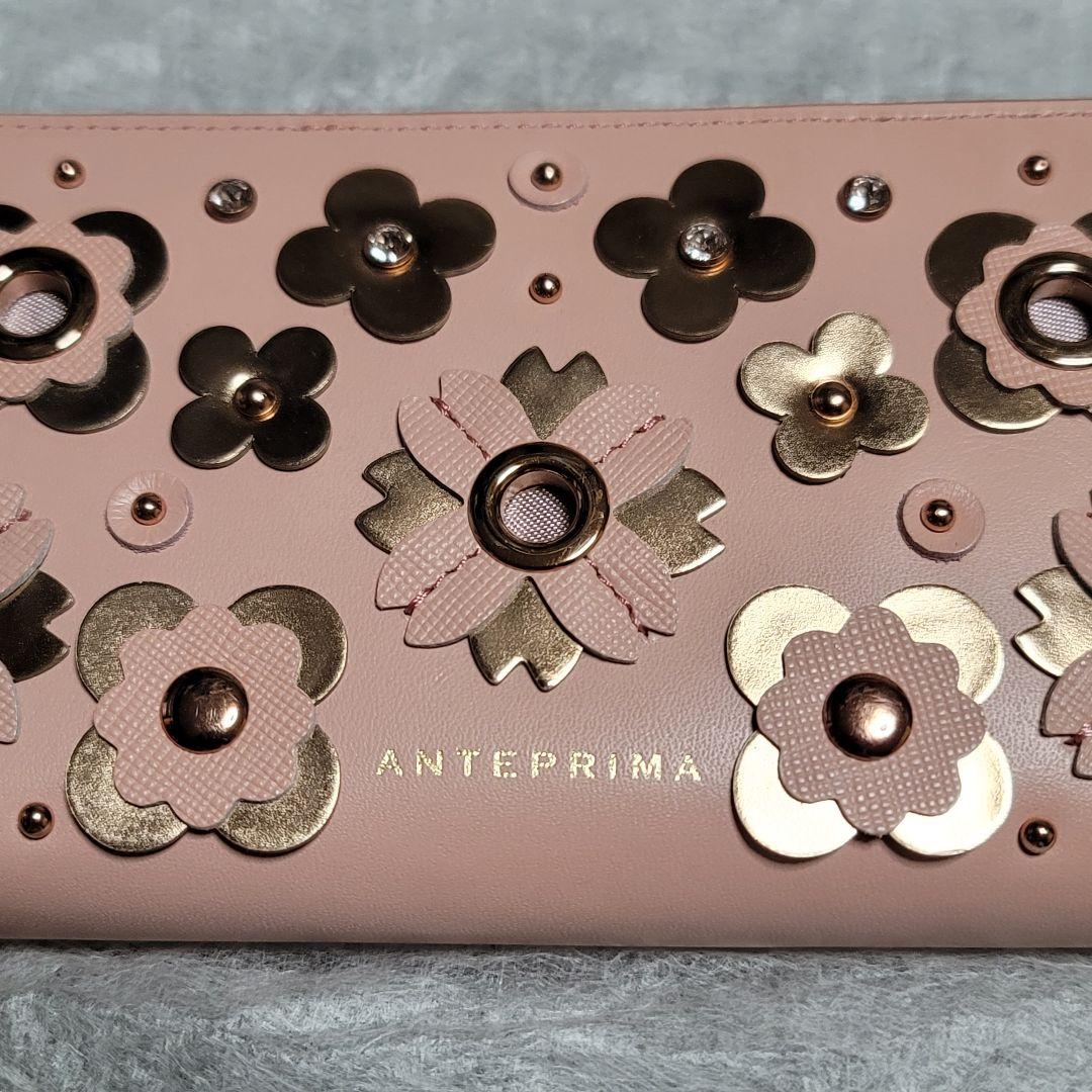 ANTEPRIMA 　新品　フラワーモチーフ 長財布 ピンク