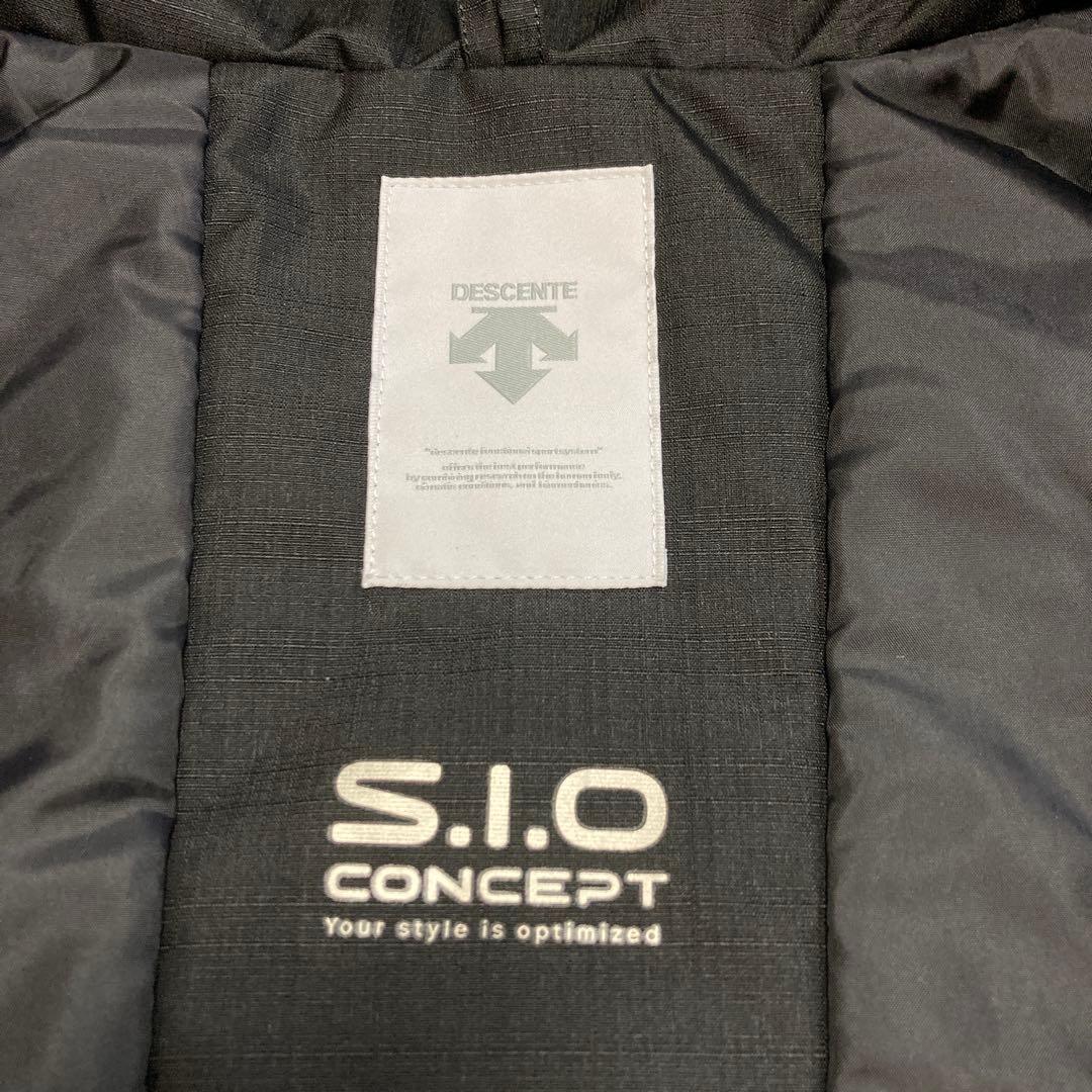 【美品】デサントdescentスキーウェアS.I.OスキーLレディース黒グレー