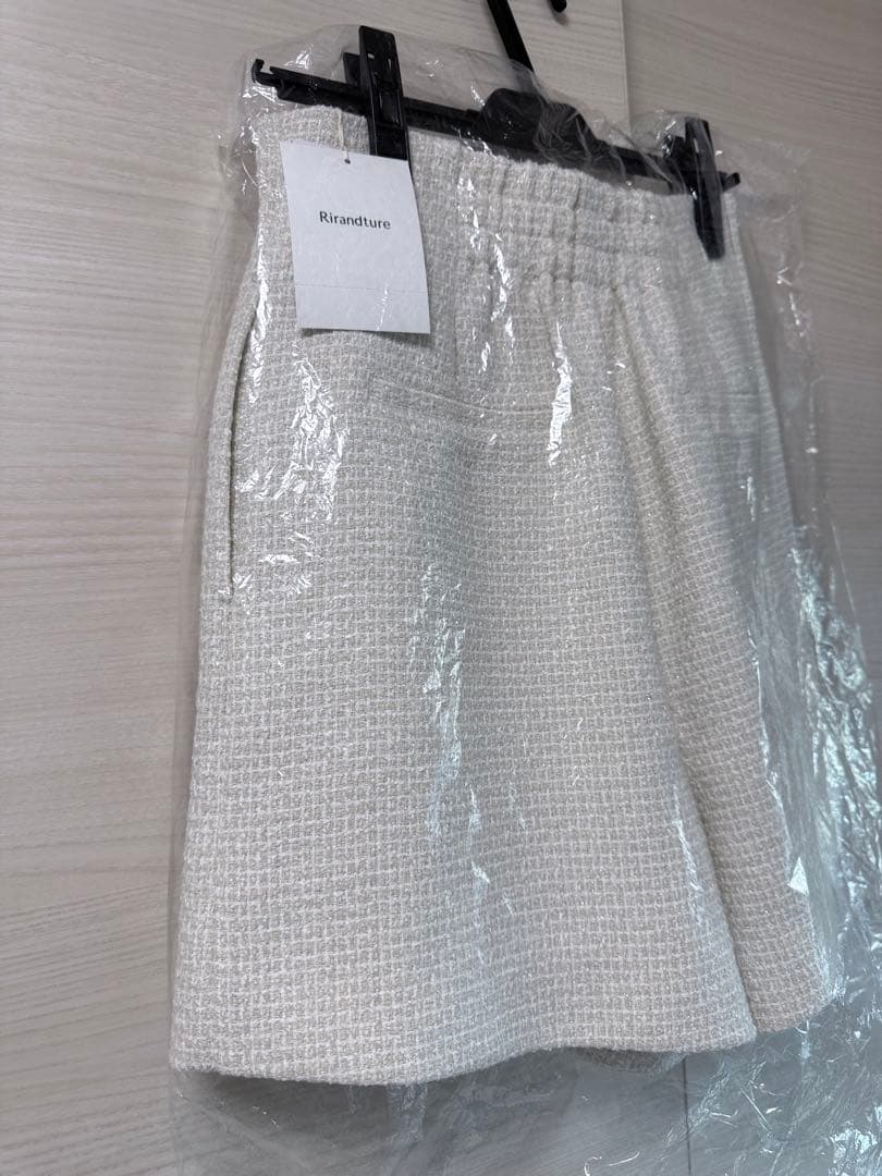 Rirandture ツィードハイウエストショートパンツ