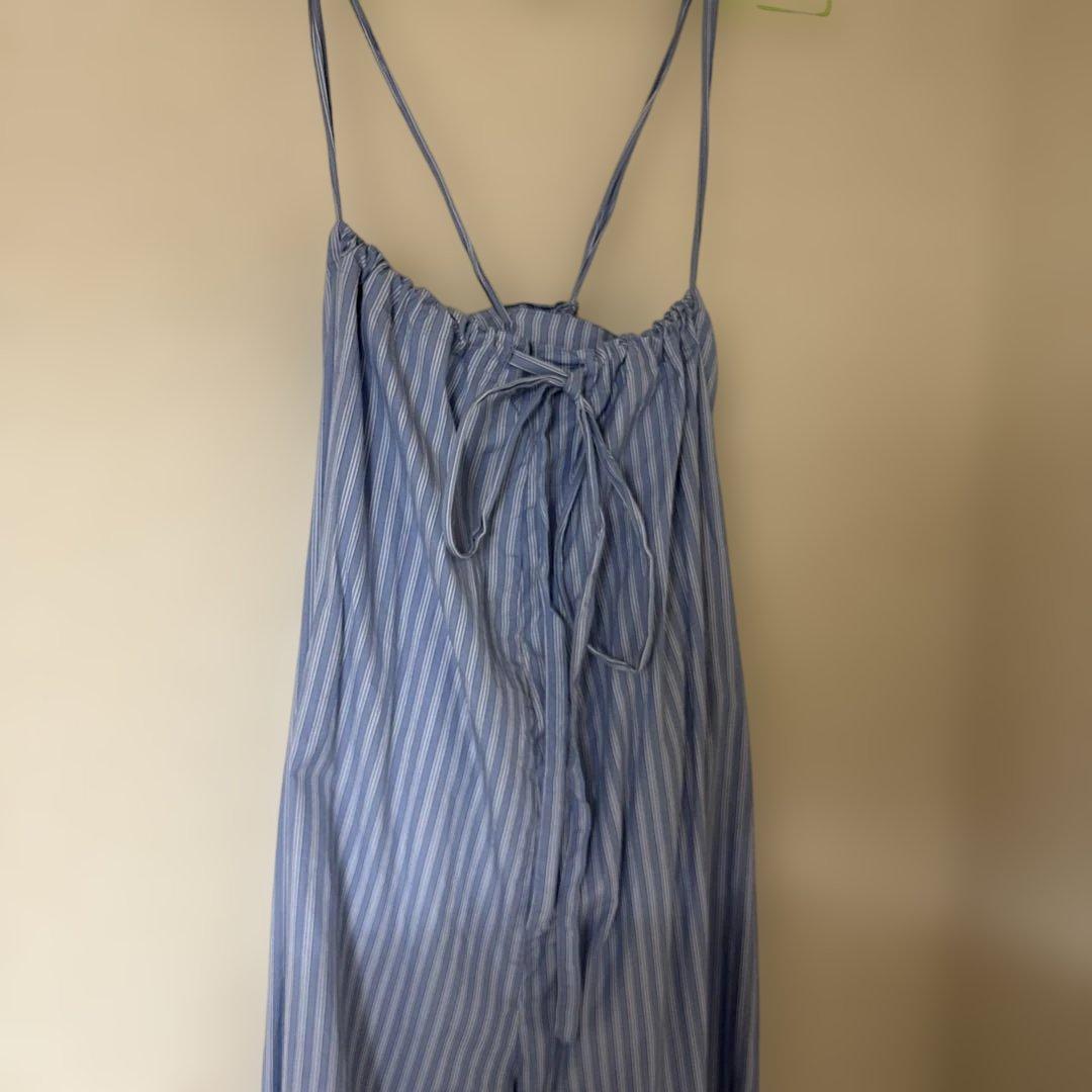 【nestRobe】It's MEコットンストライプバルーンサロペット