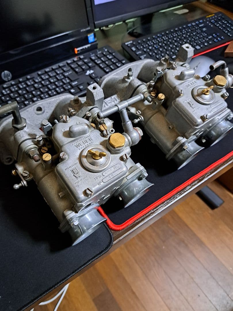 ウエ-バ-40パイK型エンジン用マニ付き