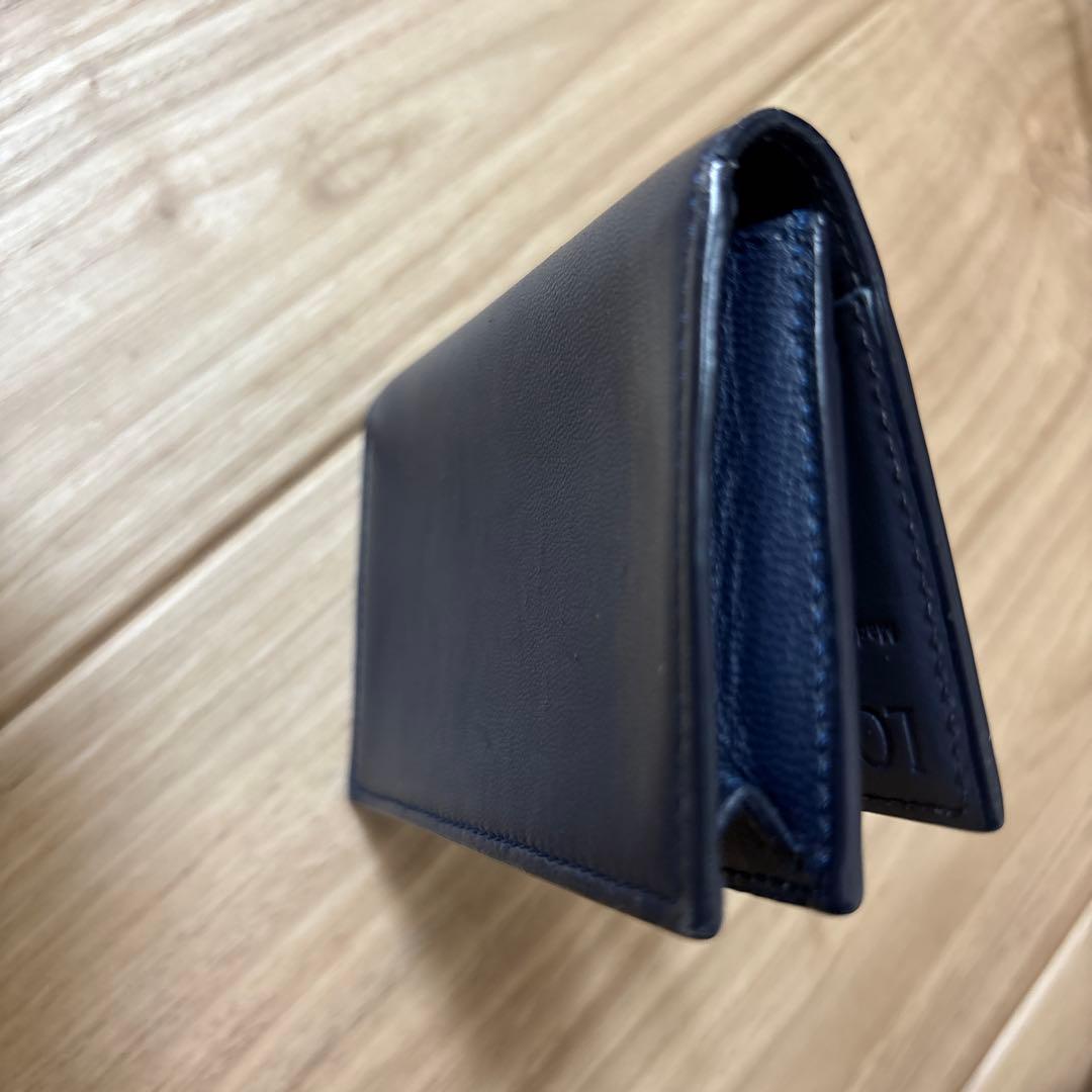 【最終値下げ】ロエベ　レザー名刺入れ　ネイビー