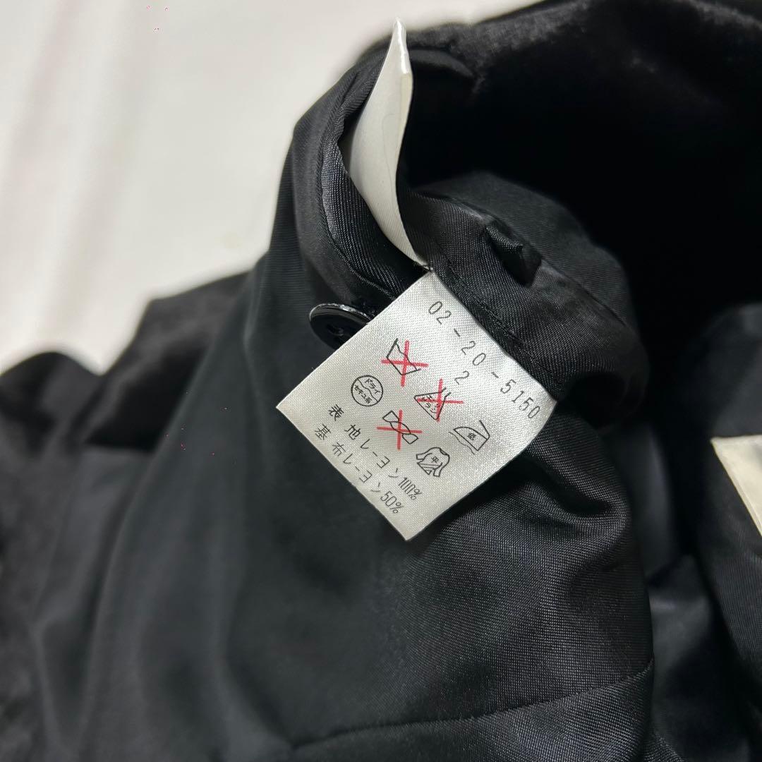 90s ベロア セットアップ テーラードジャケット スラックス レーヨン 光沢