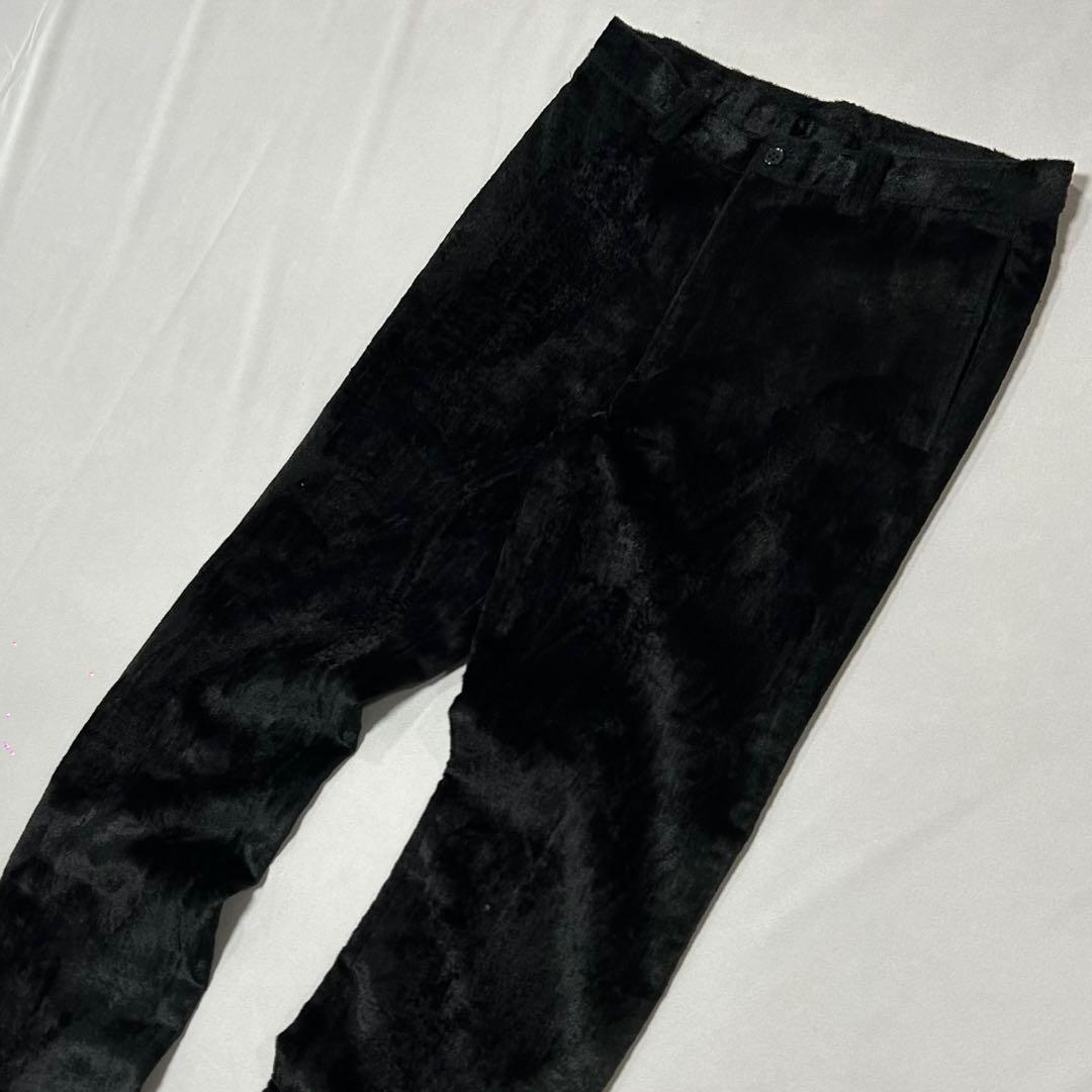 90s ベロア セットアップ テーラードジャケット スラックス レーヨン 光沢