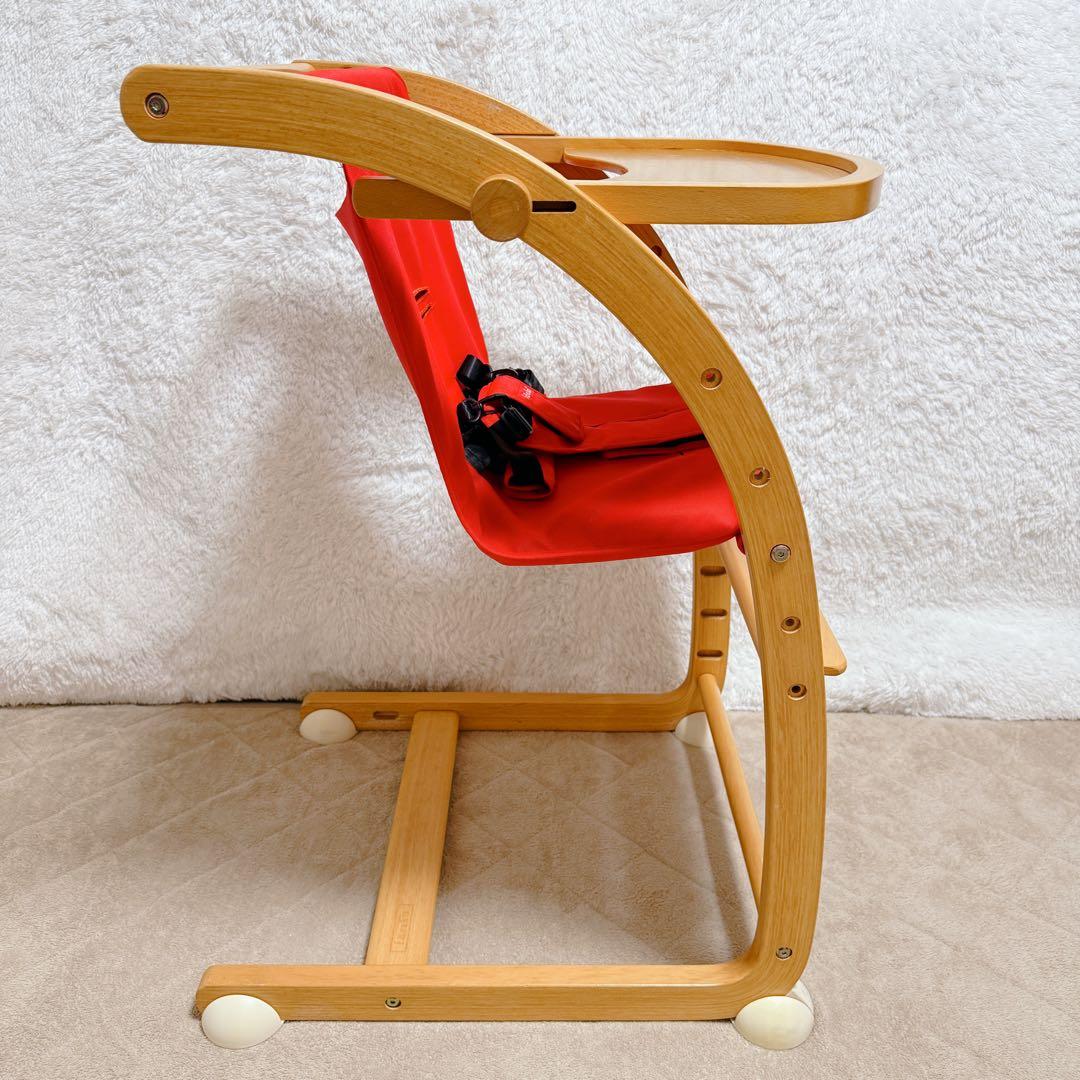 Farska スクロールチェアプラス 天然木 ベビーチェア 3WAY ハイチェア