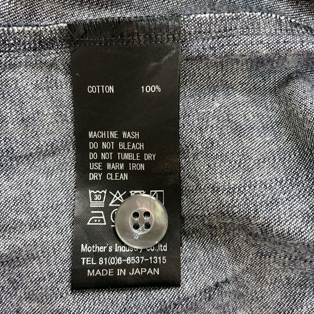 【美品】 ミズイロインド デニム コンパクト シャツ インディゴ ジャケット