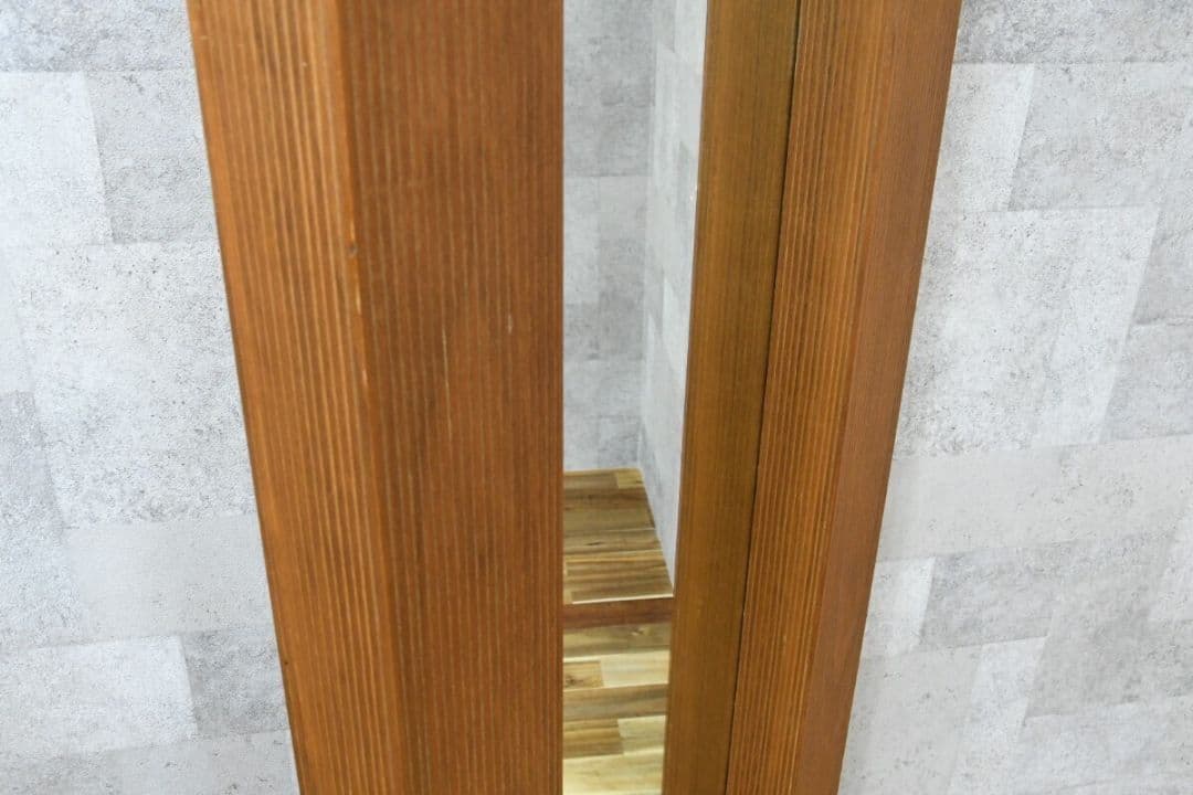 4BK168 アクタス レイ ルームミラー 姿見 ウォールナット モダン 鏡