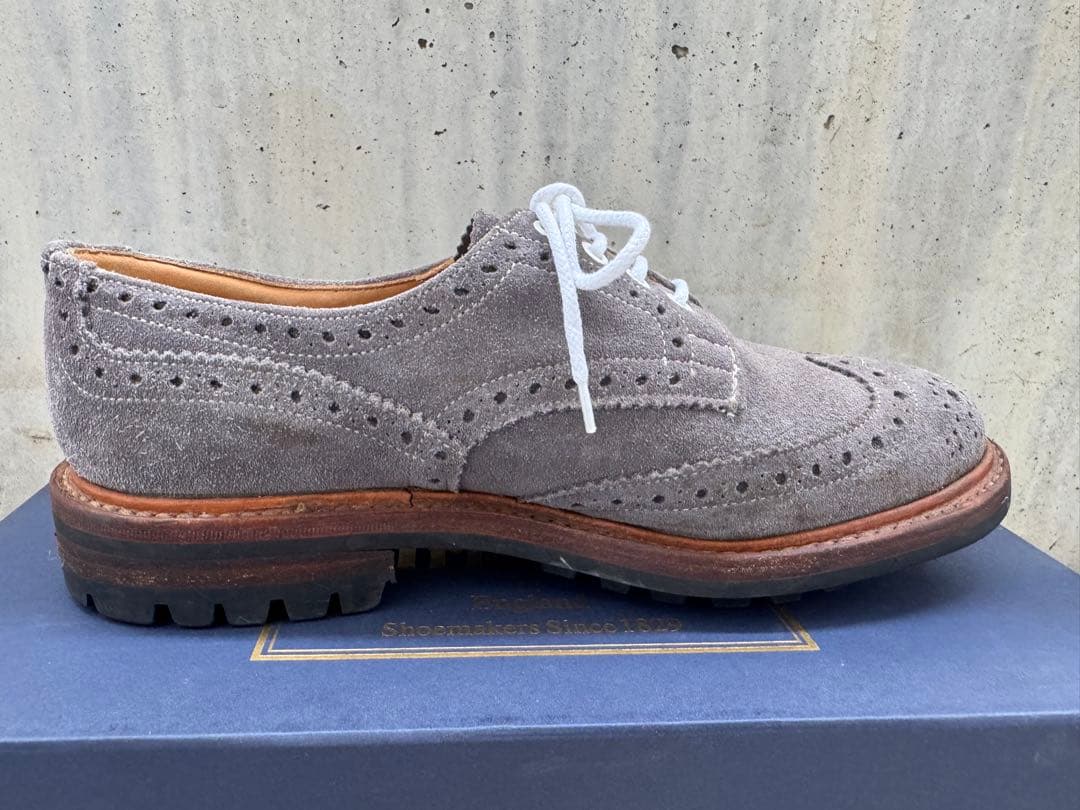 ★トリッカーズ M7292バートン8Tricker's Bourtonグレー27