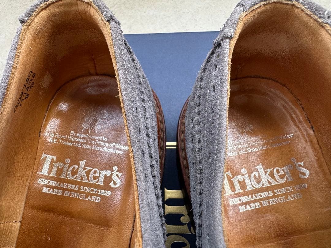 ★トリッカーズ M7292バートン8Tricker's Bourtonグレー27