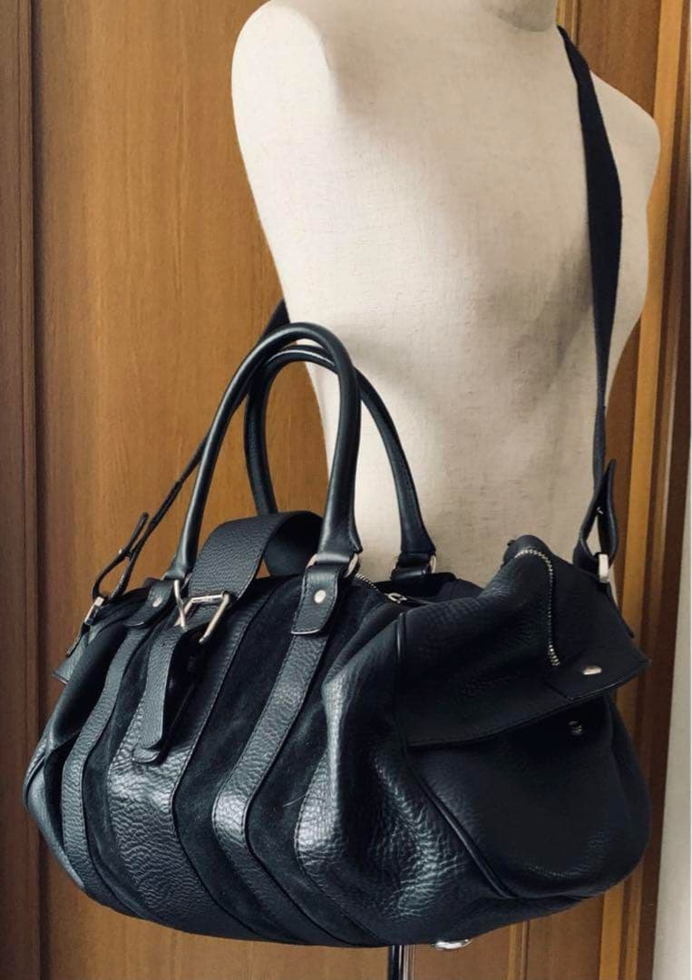 o*a様 定価28万　MALOコンビレザーボストンバッグ