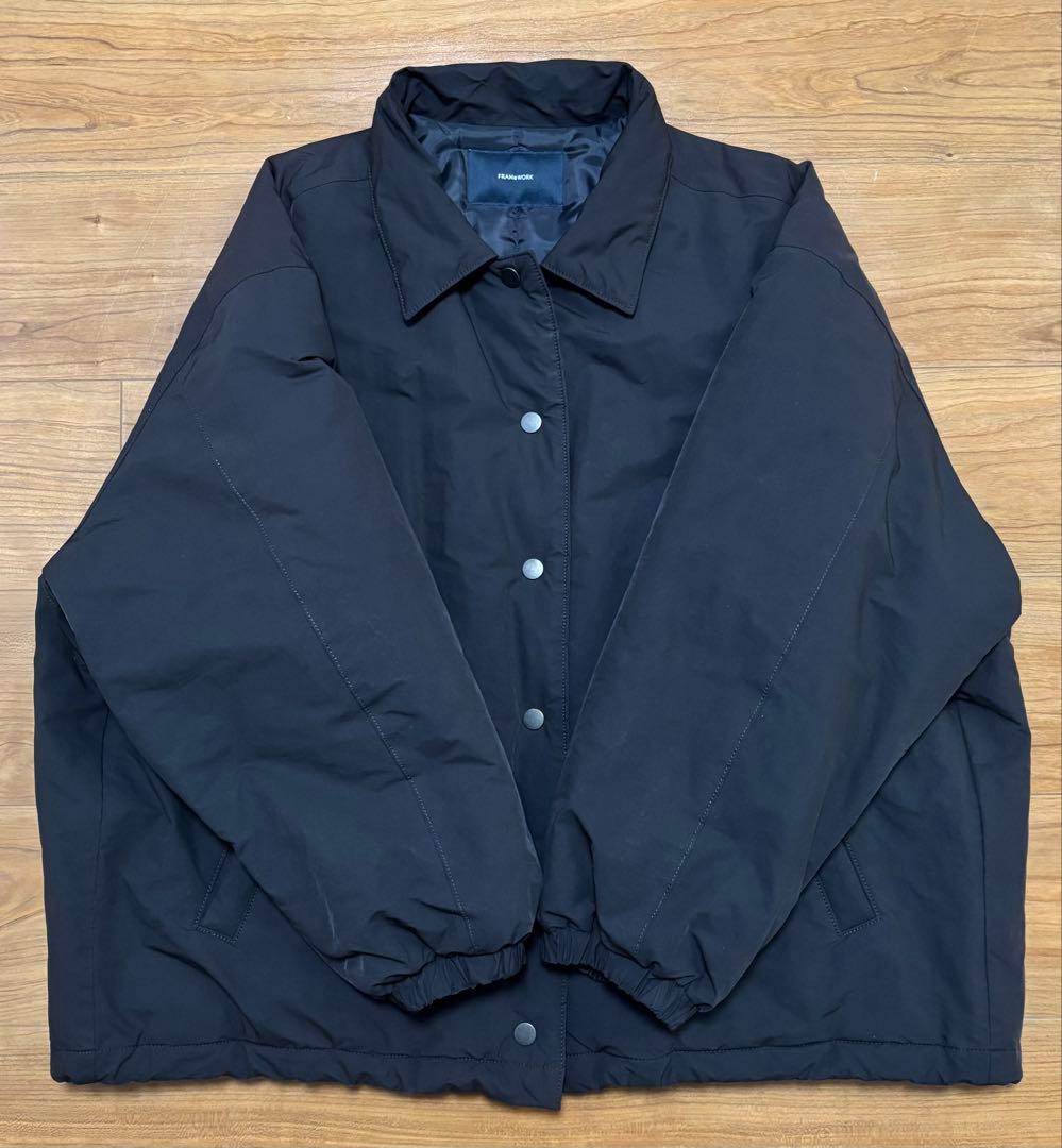 FRAMeWORK 撥水防風ポンチョコート ブラック 36