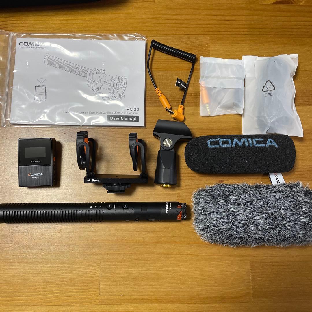 comica vm30 ワイヤレス　ショットガンマイク