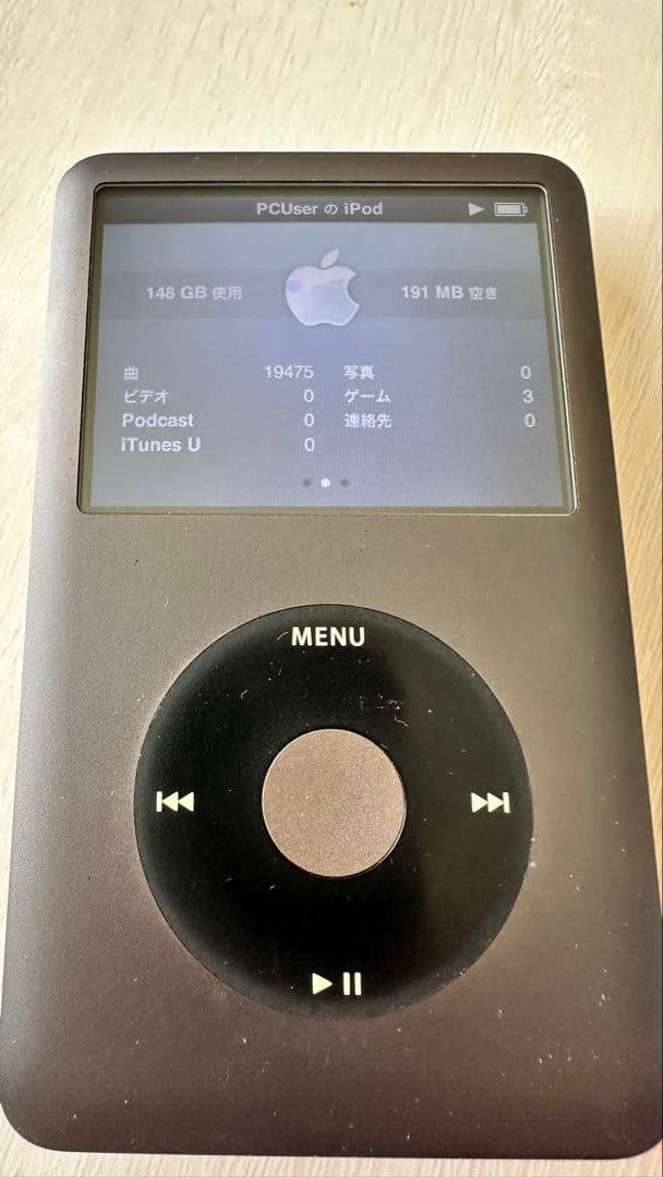 ipod classic 160GB A1238 シルバー ジャンク品