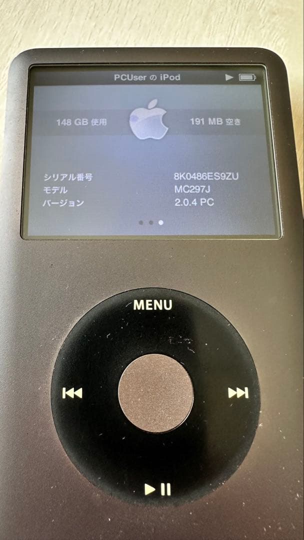 ipod classic 160GB A1238 シルバー ジャンク品