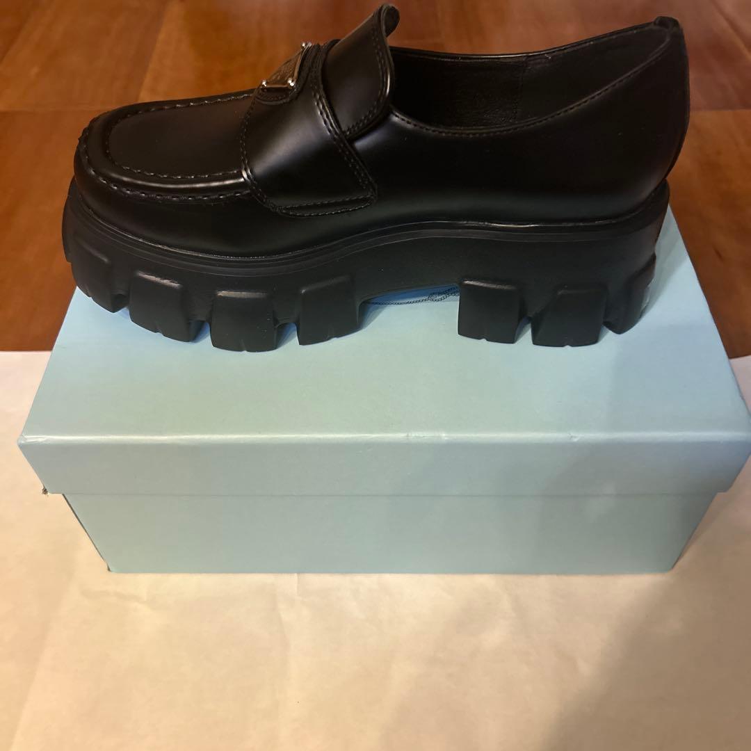 PRADA モノリス ローファー 37 23.5cm