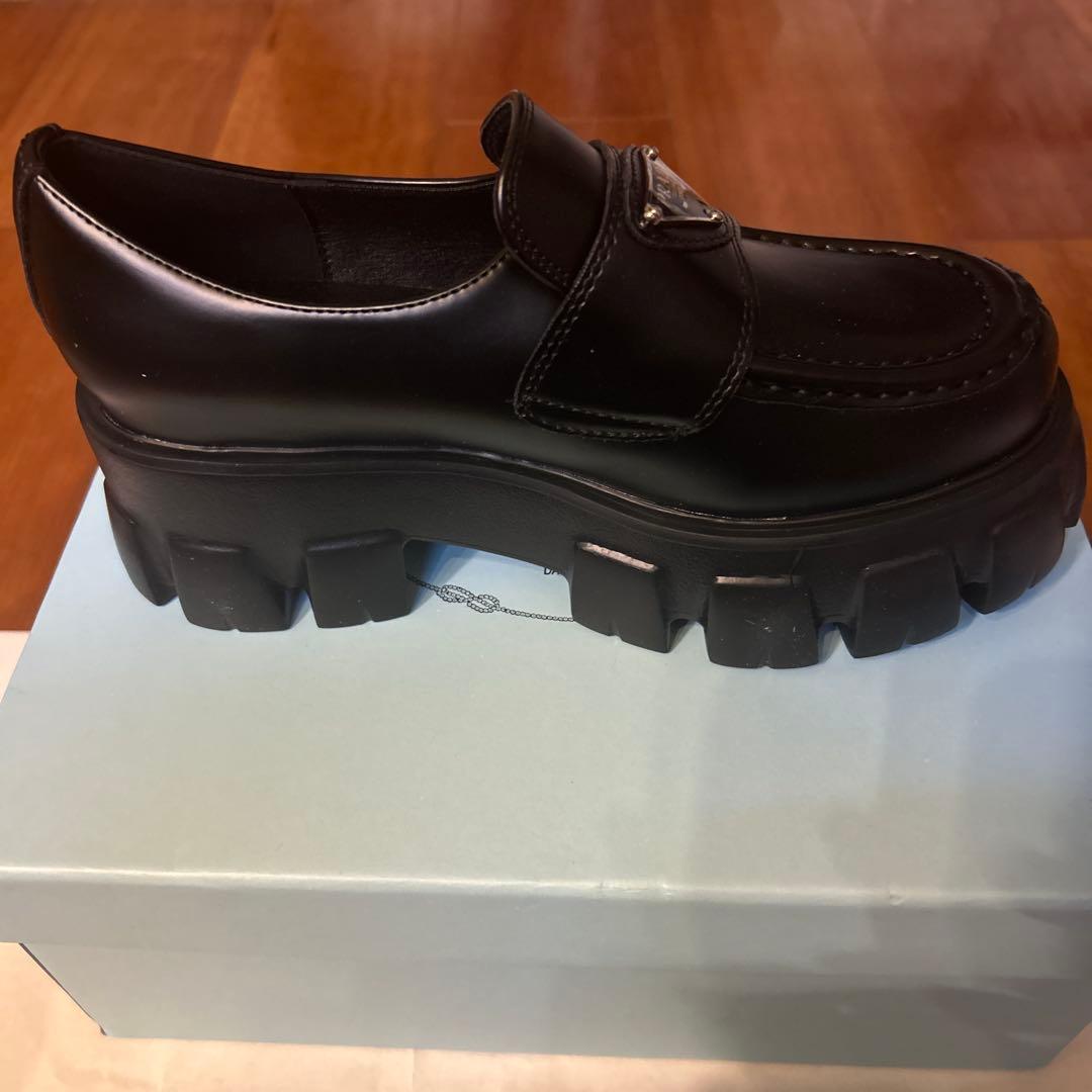 PRADA モノリス ローファー 37 23.5cm