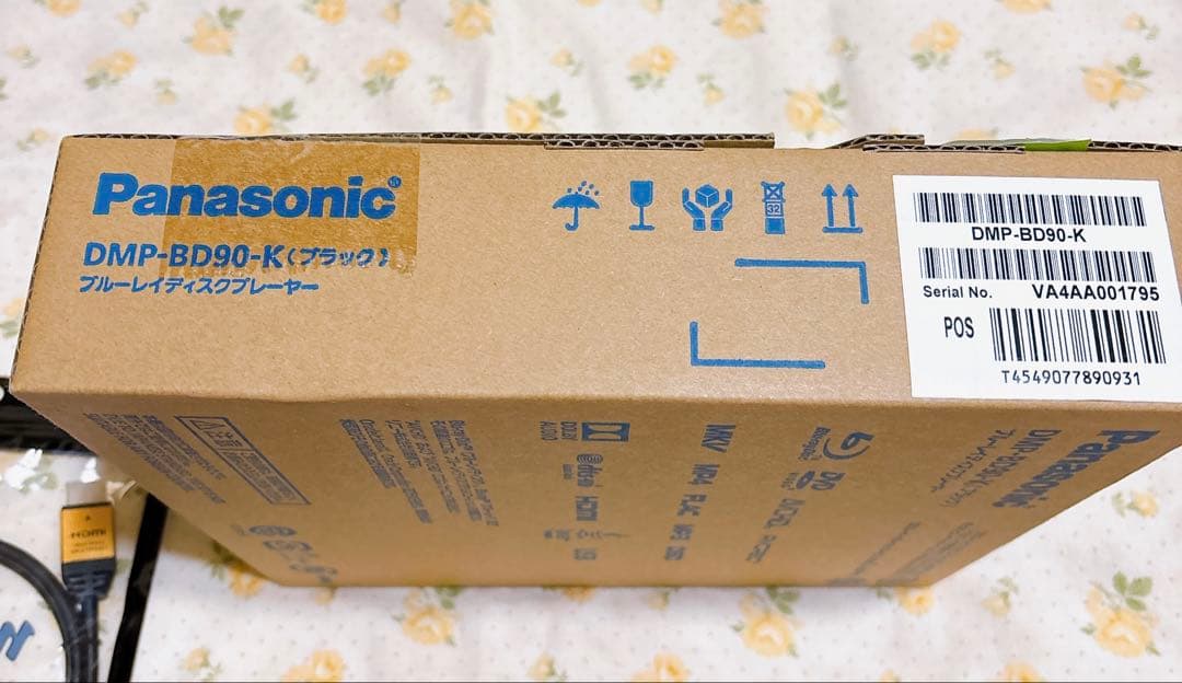 Panasonic DMP-BD90-K Blu-ray プレーヤー　ケーブル付