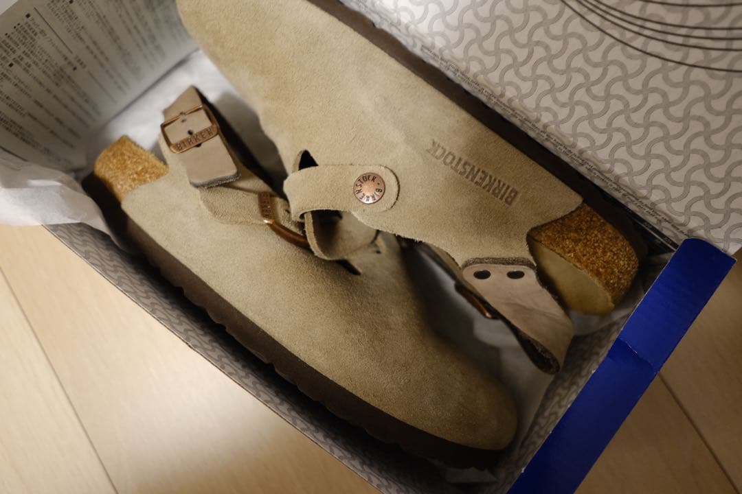 [美品]BIRKENSTOCK Tokio Suede レザートープ