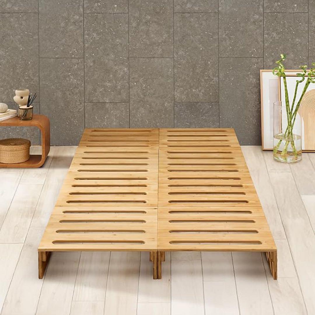 【新品】GOKUMIN プレミアムパレットベッド 8枚セット シングル 天然竹