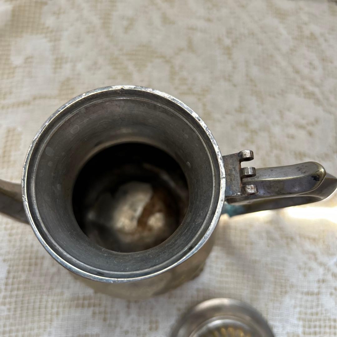 アンティーク・ヴィンテージ・4点・銀製ベルギー・コーヒー紅茶シュガー