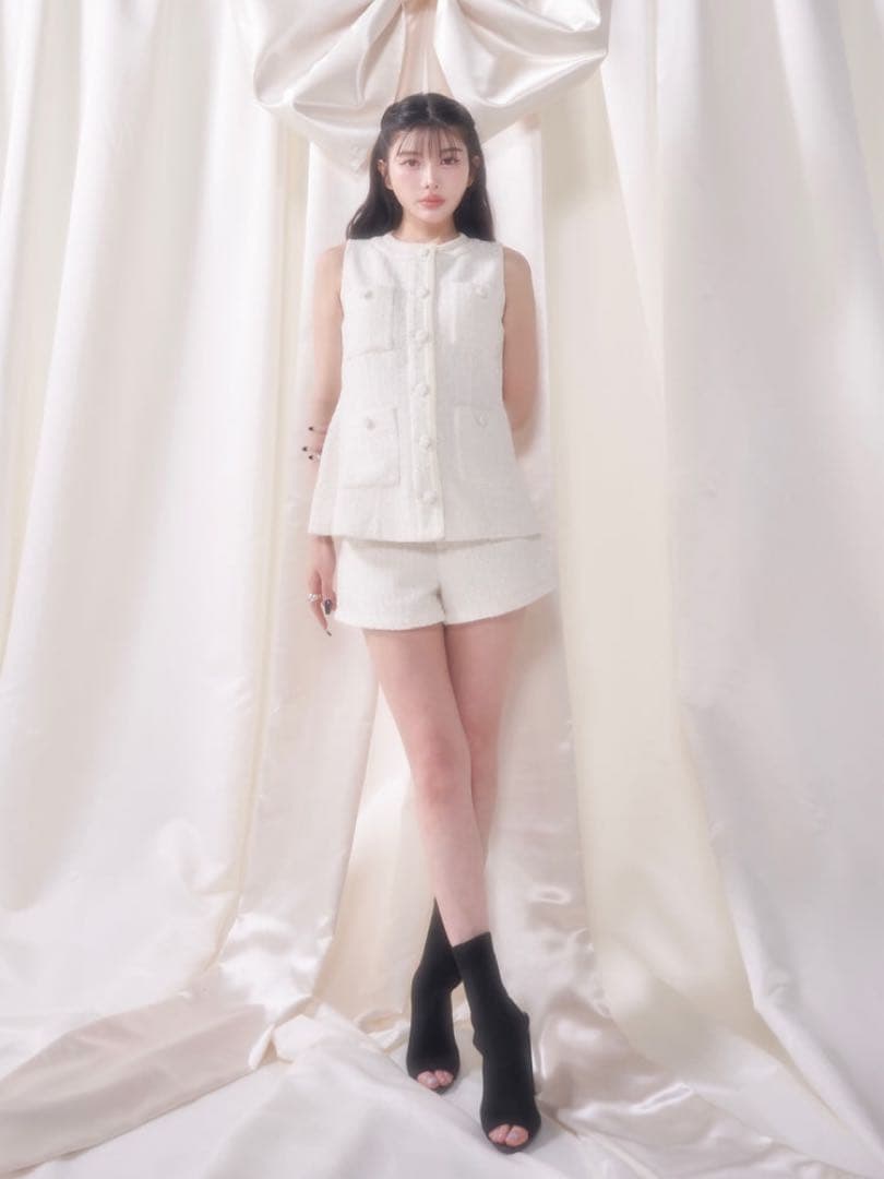 Darich サマーツイードコンパクトショートパンツ