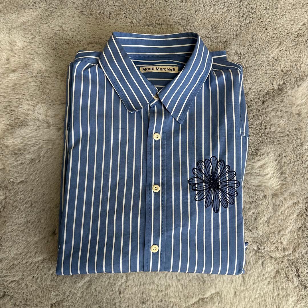 トップス Mardi Mecrdi COTTON SHIRT STRIPE