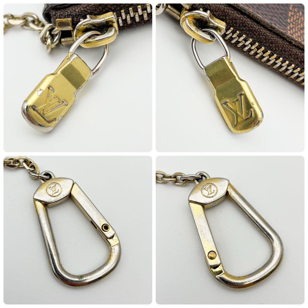 【極上美品】ルイヴィトン ダミエ ポシェットクレ ケース キーケース